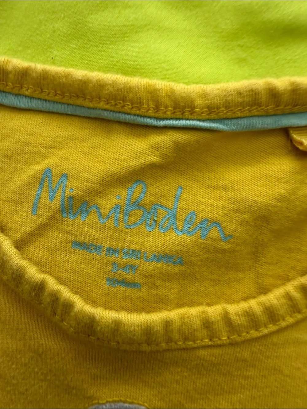 Mini Boden Yellow Koala Family Appliqué Tee